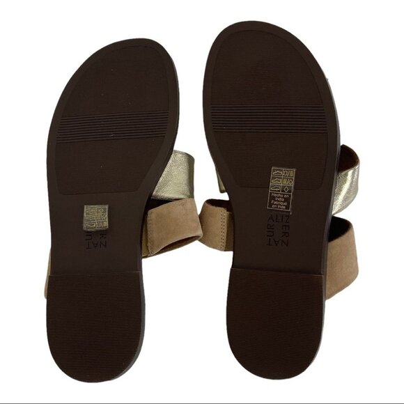 NEW Naturalizer Kellie Slide Sandals Leather Comfort Slip On‎ Slides Size 6 Boho - Picture 7 of 10